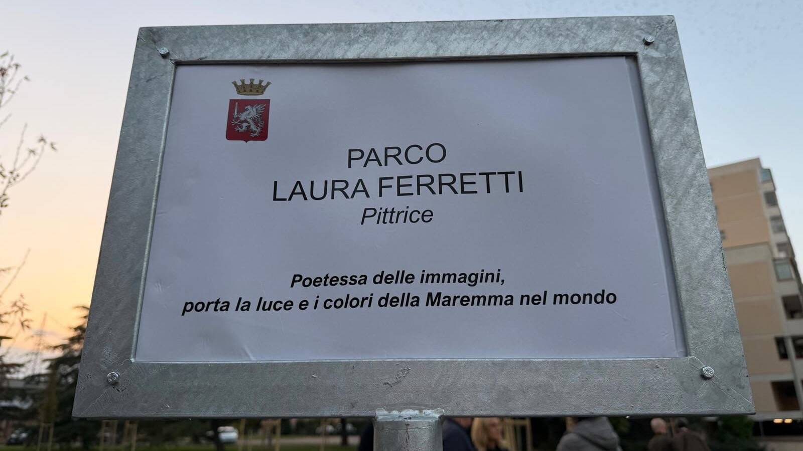 Un parco intitolato a Laura Ferretti: Grosseto omaggia la sua pittrice