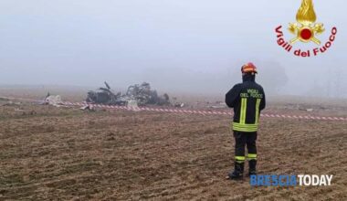 Elicottero precipitato nelle campagne tra Fiesse e Casalromano, morto uomo di 56 anni