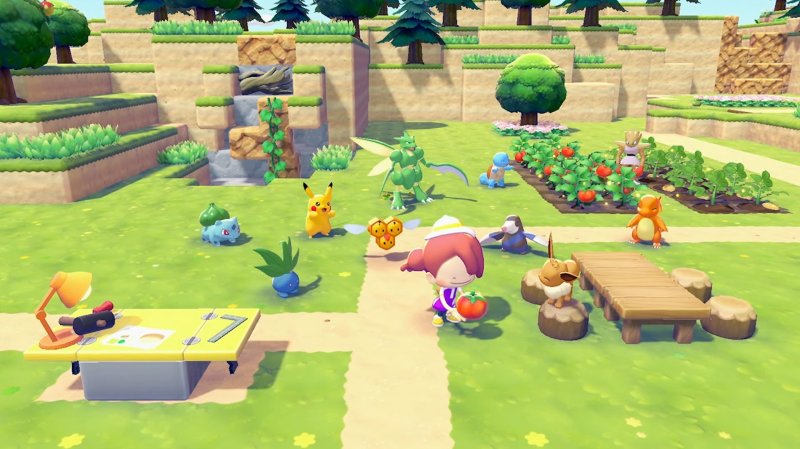 Una scena di vita in Pokémon Pokopia