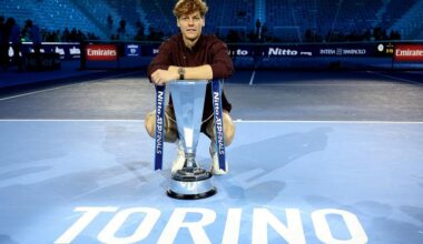 Sinner chiude il 2025 al n.2, Musetti 8°