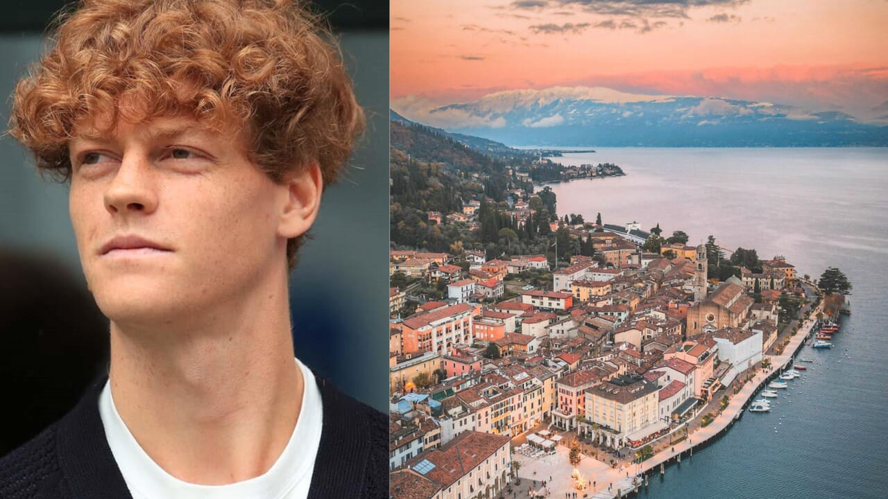 Sinner cerca il relax nel Lago di Garda