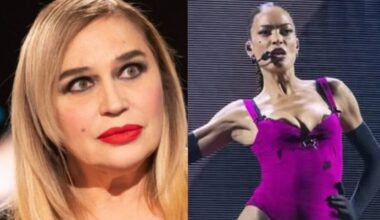 Elodie strappa il telefono al giornalista, Lory Del Santo attacca "Se ti vesti così..."