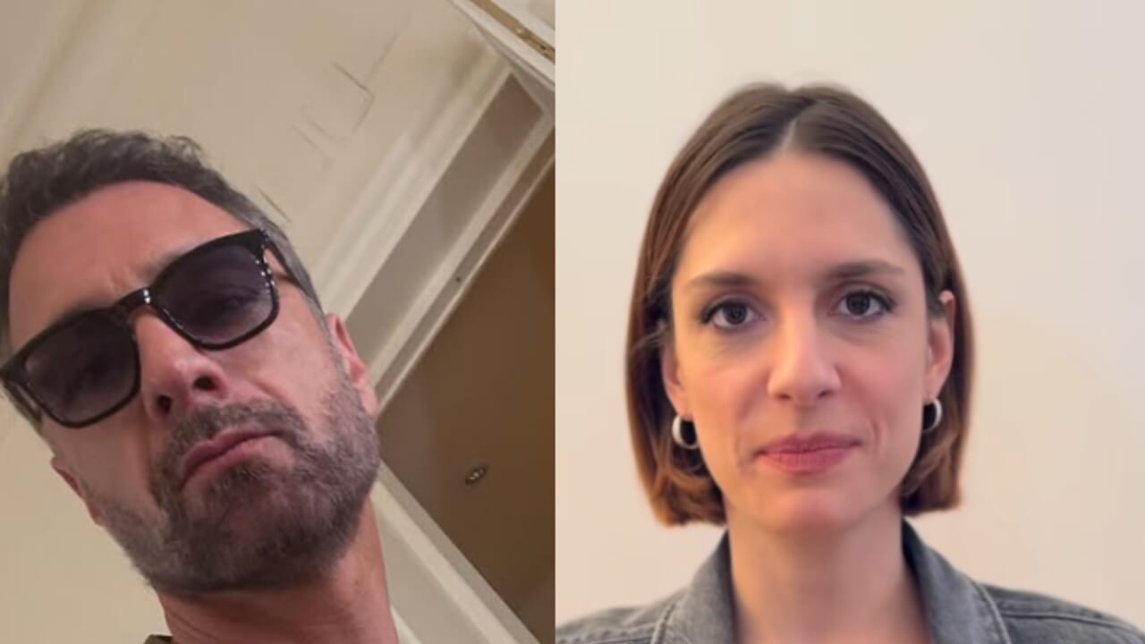 lei lo segue anche sul set