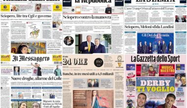 Le prime pagine dei quotidiani di oggi 8 novembre: la rassegna stampa - Sky TG24