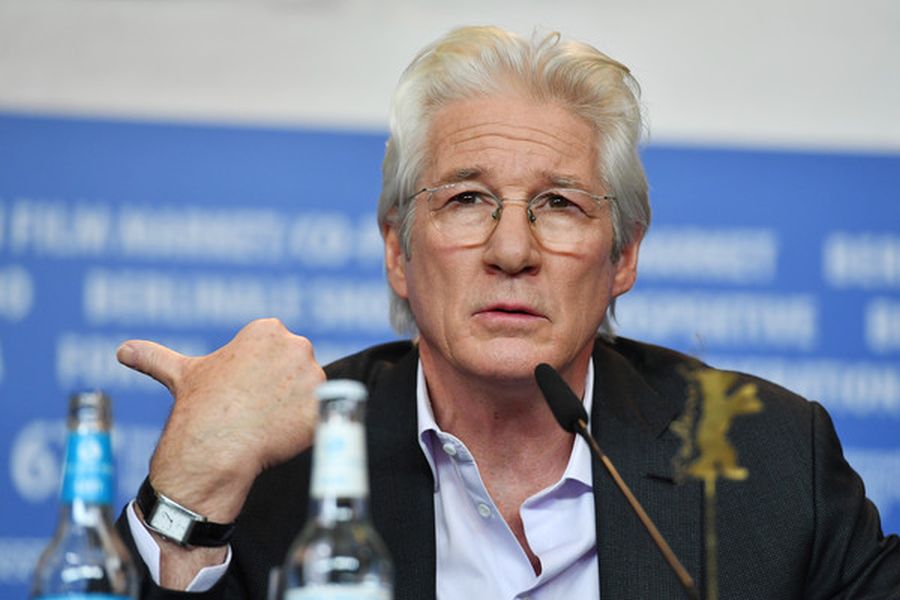 Primo piano di Richard Gere al Festival di Berlino