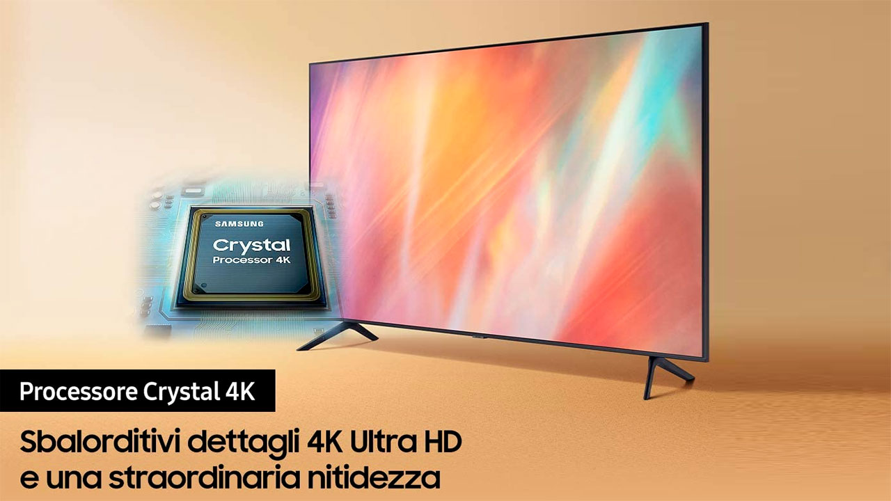 Offerta Amazon TOP: il richiestissimo Samsung Crystal 4K 2025 da 55'' scende a soli 345