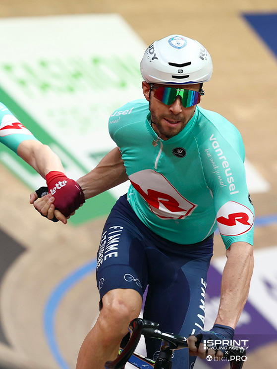 Scartezzini ha corso la Sei Giorni di Gand in coppia con Thibaut Bernard