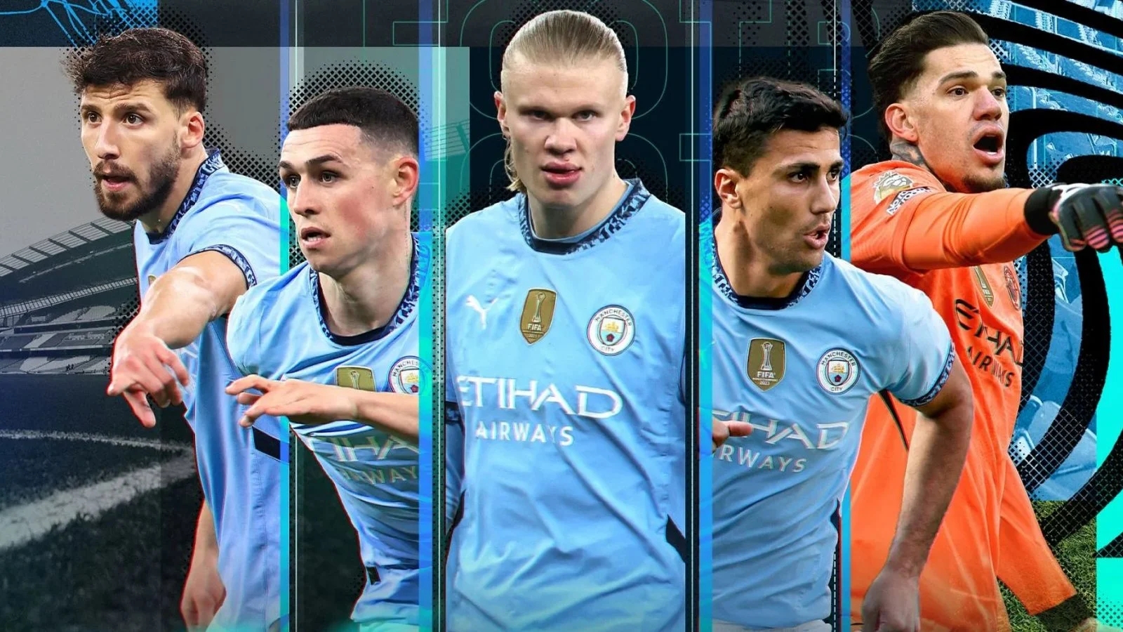 Calciatori del Manchester City in un'immagine promozionale di Sega Football Club Champions 2026