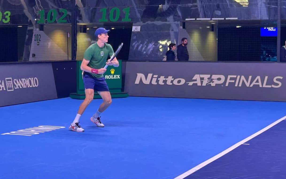 Sinner alle ATP Finals: l'allenamento con Alzaraz a Torino in diretta live