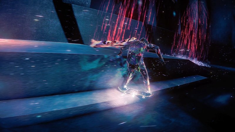 Un grind eseguito dal protagonista di Skate Story