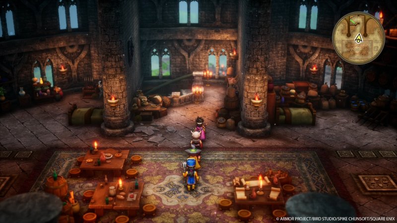 Uno degli scenari di Dragon Quest III HD-2D Remake