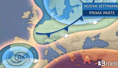 Tendenza meteo inizio prossima settimana
