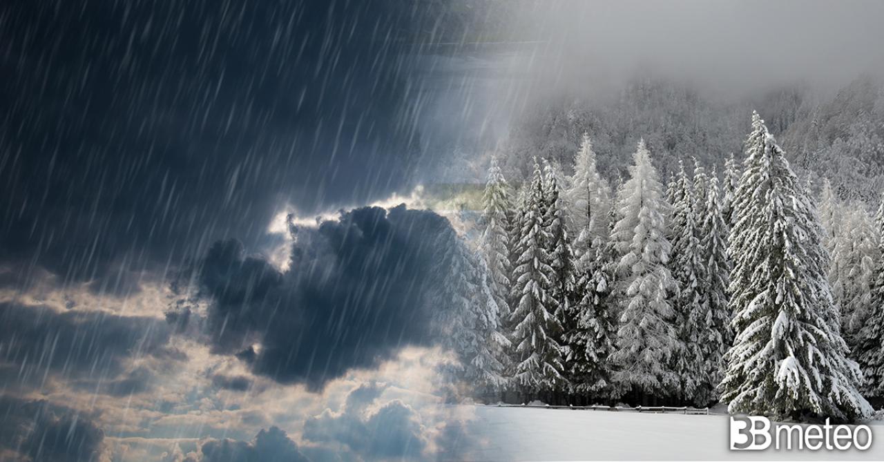 Tendenza meteo prossima settimana, perturbazioni atlantiche puntano l