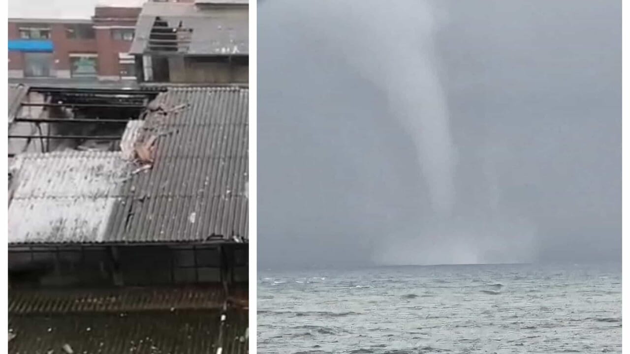 trombe d'aria e tetti scoperchiati