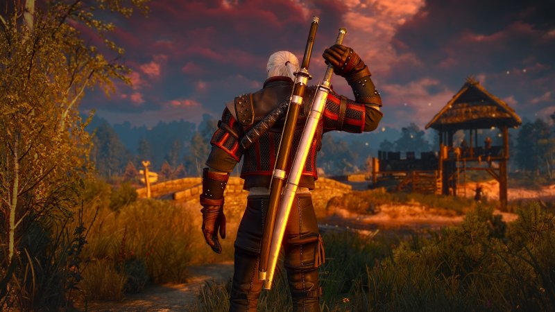 Geralt in uno degli scenari di The Witcher 3: Wild Hunt