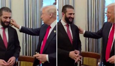 Trump e il profumo per il leader siriano, lo show con al-Sharaa