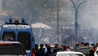 Udine, scontri tra ultras Bologna e forze dell'ordine fuori da stadio