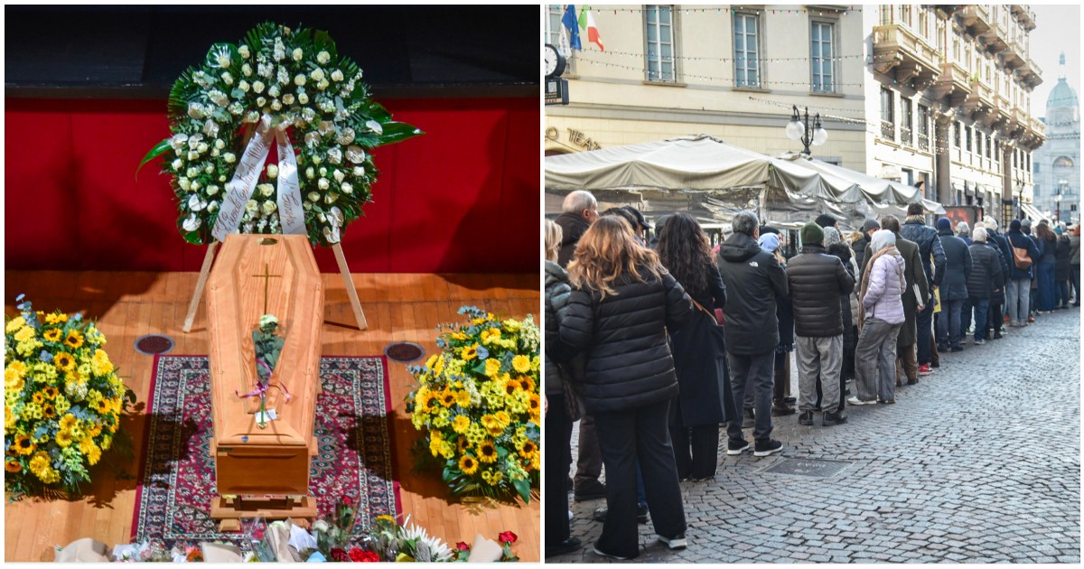 In 5 mila alla camera ardente di Ornella Vanoni, presenti anche Fazio e Segre. Il figlio: "Mamma ci lascia dopo una vita piena di musica e amore"