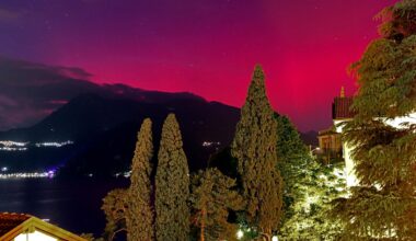 possibile aurora boreale in tutta Italia