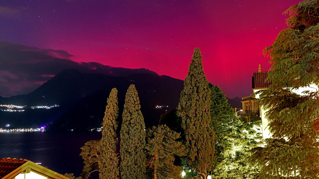 possibile aurora boreale in tutta Italia