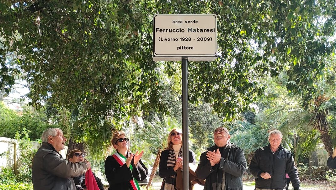 Intitolato al pittore Mataresi il vialetto di accesso di Villa Fabbricotti