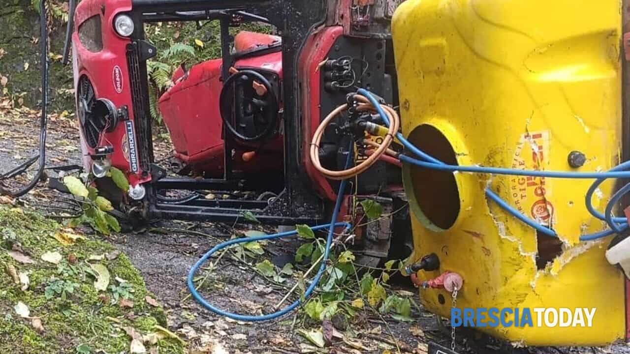 Ome: uomo muore schiacciato da un trattore