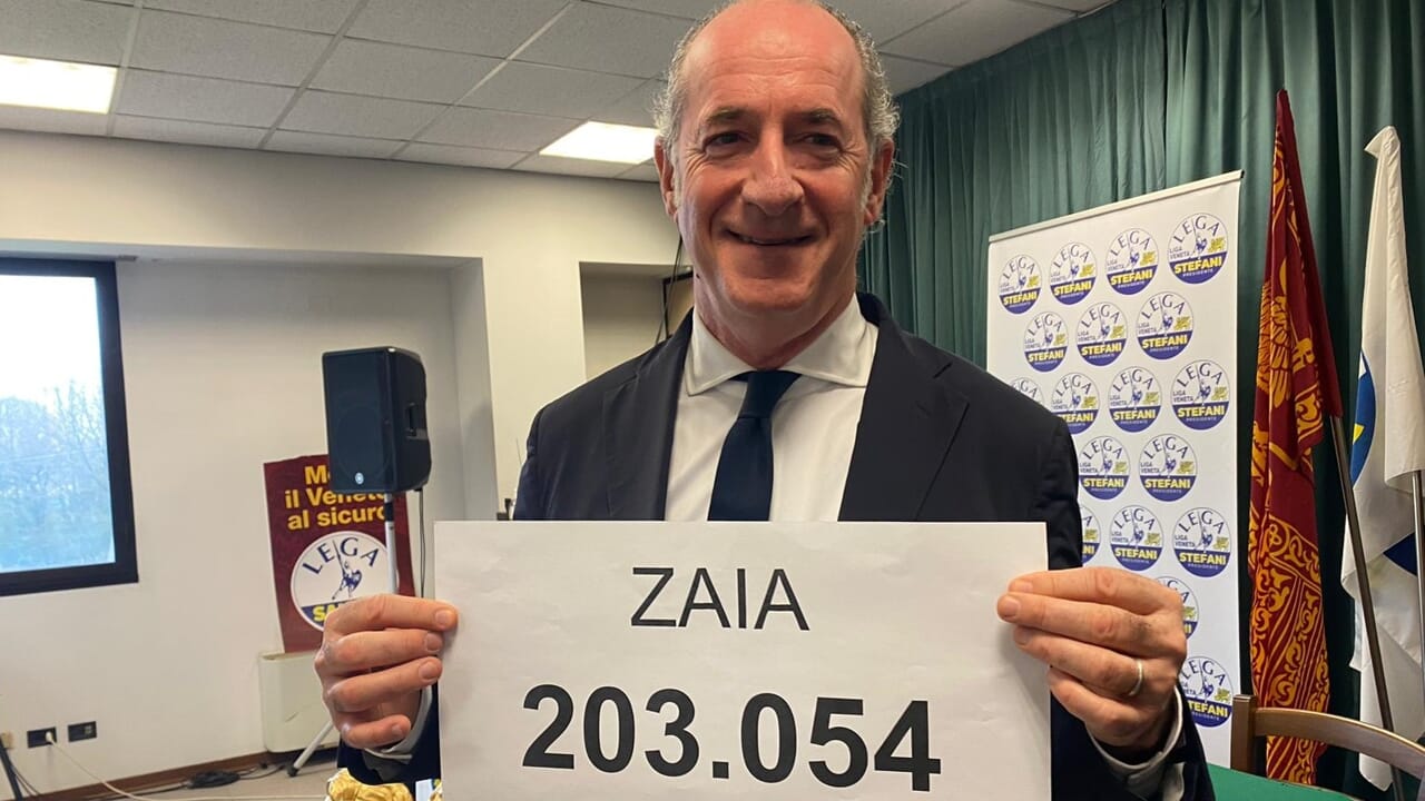 Zaia si gode le 203mila preferenze: «Andrò in consiglio, a disposizione di Stefani» - TrevisoToday