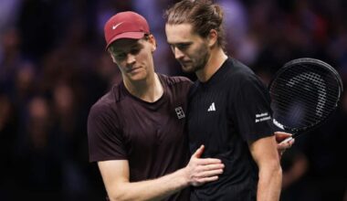 Tennis, problemi per Zverev: caviglia gonfia: allarme per le Finals? Previsti esami