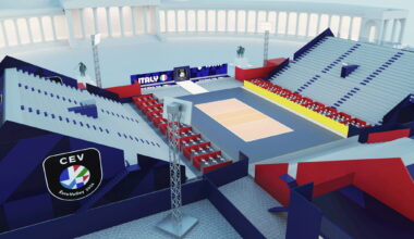 Europei di volley a Napoli, ecco il rendering del campo in piazza del Plebiscito