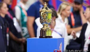 Il trofeo della Rugby World Cup (ph. Sebastiano Pessina)