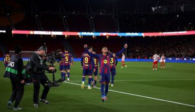 tris blaugrana e momentaneo allungo in classifica 