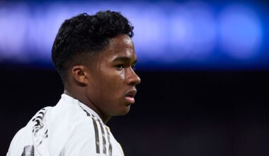 il saluto di Endrick ai compagni del Real Madrid 