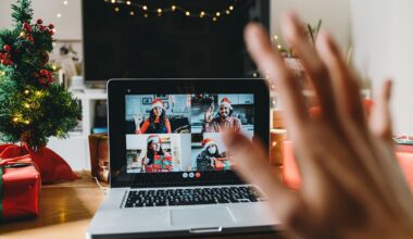 lavorare durante la magia delle feste