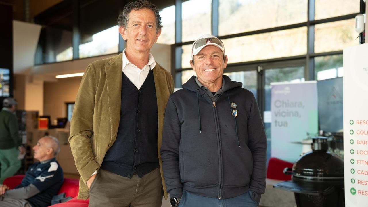 Stefano Castiglione, presidente del circolo Corte dei Conti e accanto Attilio De Duilio, uno dei giocatori del circolo dei magistrati