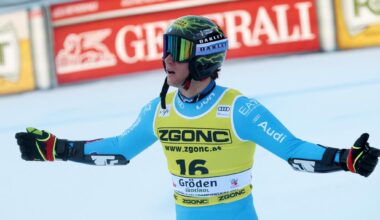 SuperG Gardena, Franzoni dedica il podio all’amico Franzoso morto in Cile: “Mi ha guardato da lassù”