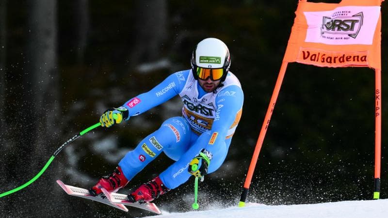 Florian Schieder sulla Saslong