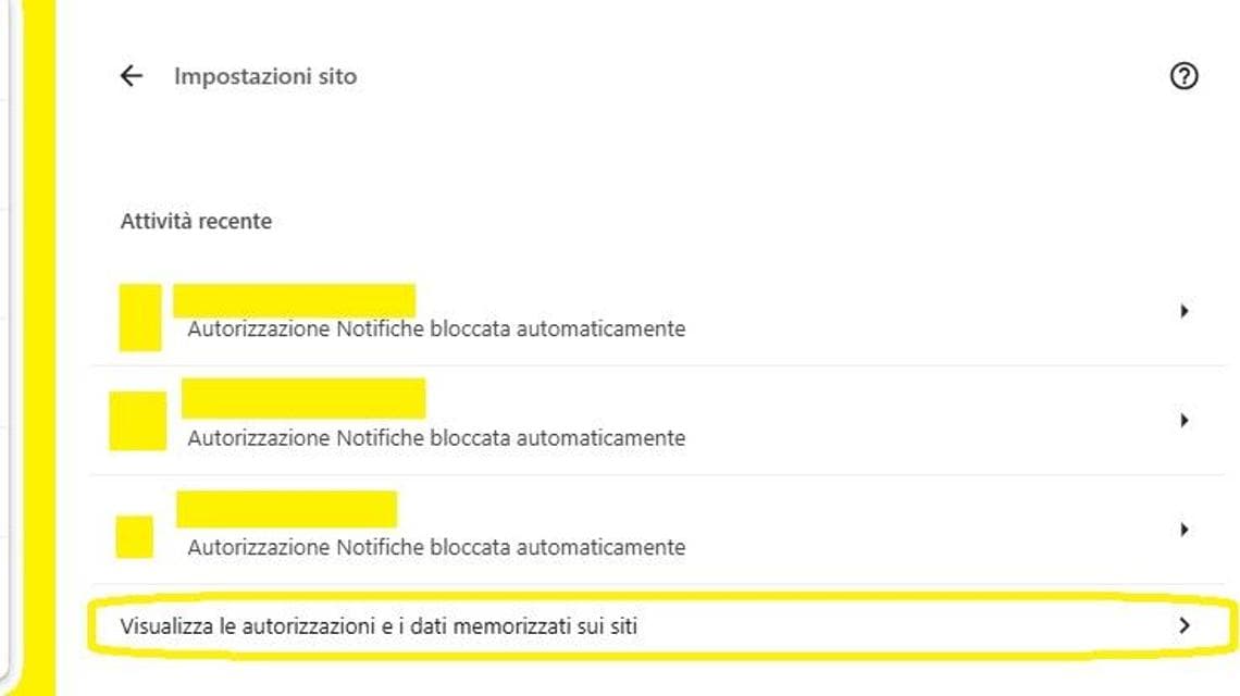 Si può anche eliminare la cache di un solo sito
