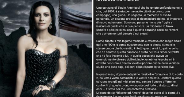 Laura Pausini, testo e significato di “Ritorno ad amare”