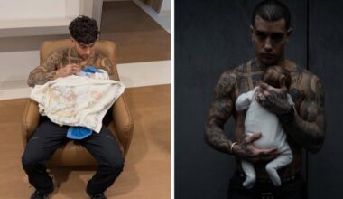 Tony Effe, la nuova vita da papà: look rasato e tanti gioielli