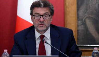 Il ministro dell'Economia e delle Finanze, Giancarlo Giorgetti, durante l'audizione davanti le Commissioni Bilancio di Camera e Senato