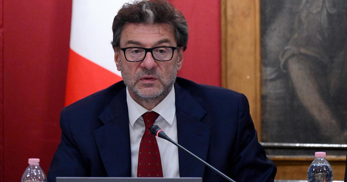 Il ministro dell'Economia e delle Finanze, Giancarlo Giorgetti, durante l'audizione davanti le Commissioni Bilancio di Camera e Senato
