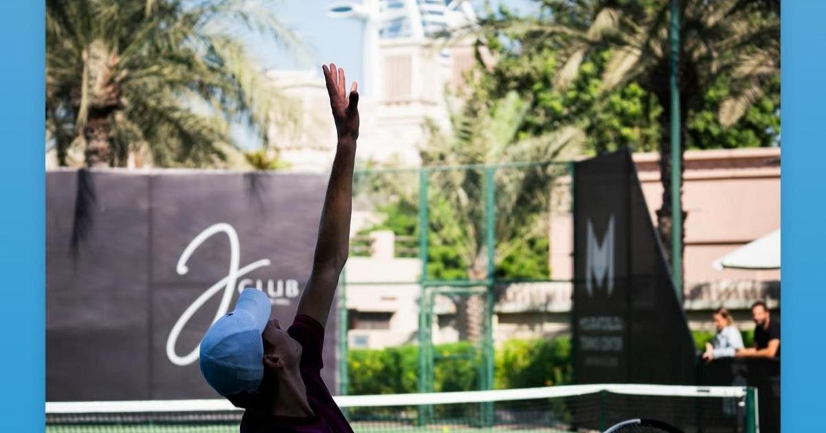 Sinner e l'allenamento a Dubai