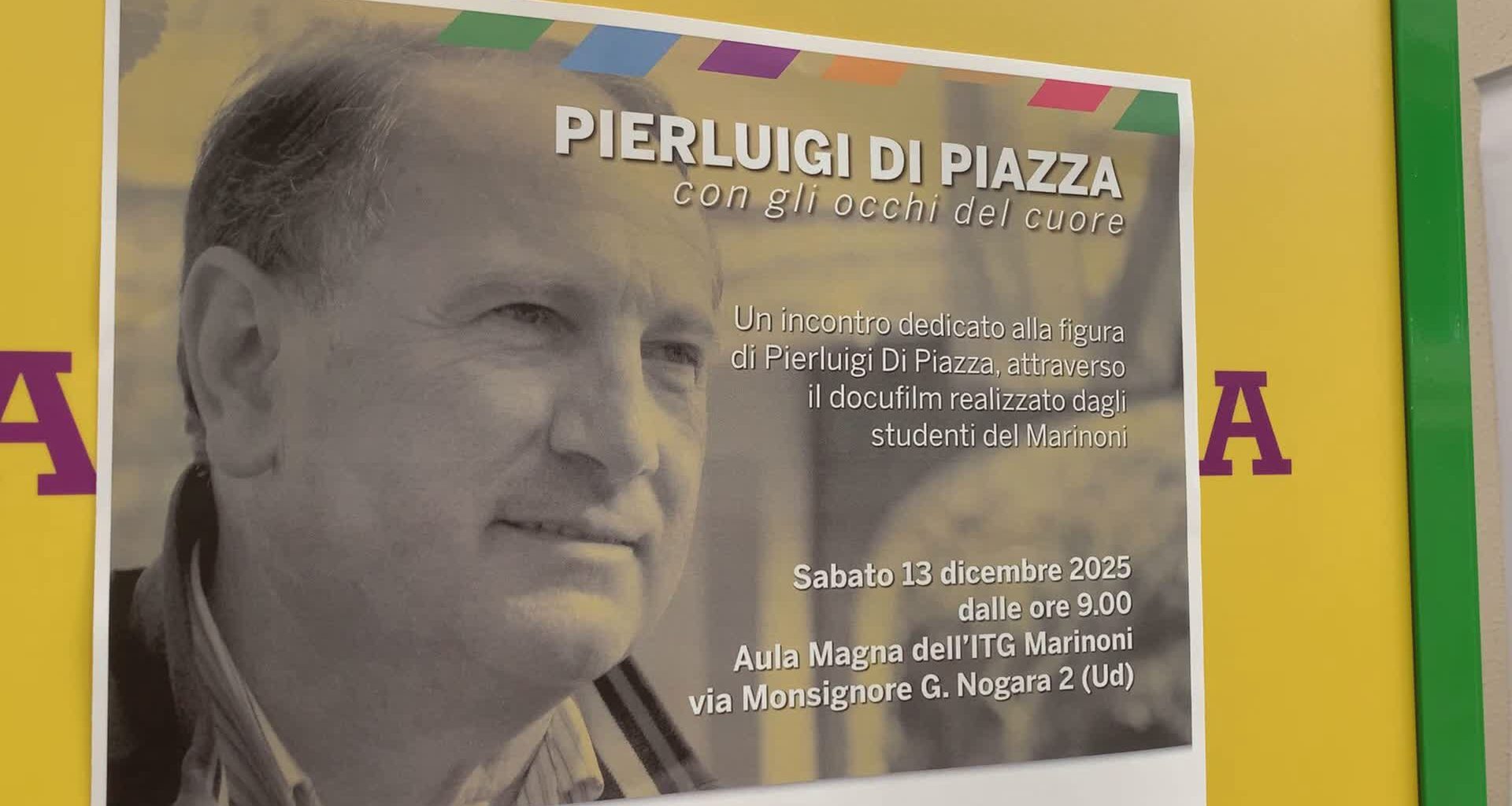 Un docufilm degli studenti del Marinoni racconta Pierluigi Di Piazza