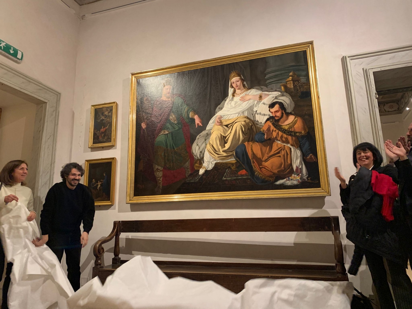 Riportato a nuova vita il dipinto 'Ester e Assuero'