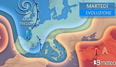 Prossimi giorni con vortici mediterranei e maltempo su parte d'Italia. Ecco le zone più esposte « 3B Meteo