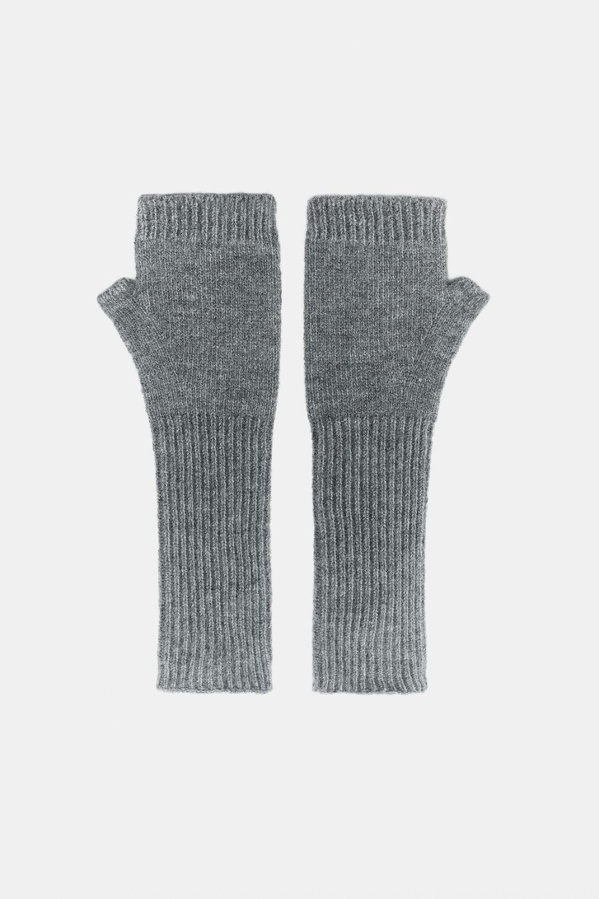 Guanti senza dita in maglia
