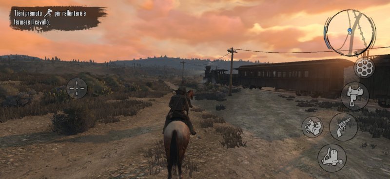 Le icone dei comandi touch nella versione mobile di Red Dead Redemption Le icone dei comandi touch nella versione mobile di Red Dead Redemption