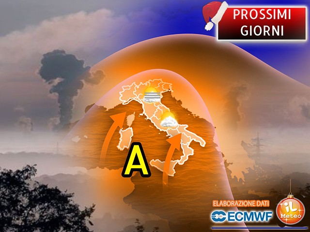 Inverno assente per tutta la Settimana, Anticiclone e Smog in aumento