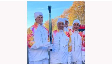 MILANO-CORTINA. GANNA, IL PRESIDENTE DAGNONI, VIVIANI E GLI ALTRI "TEDOFORI CICLISTI"