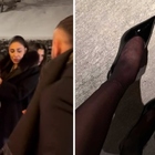Belen Rodriguez, l'imprevisto a St. Moritz